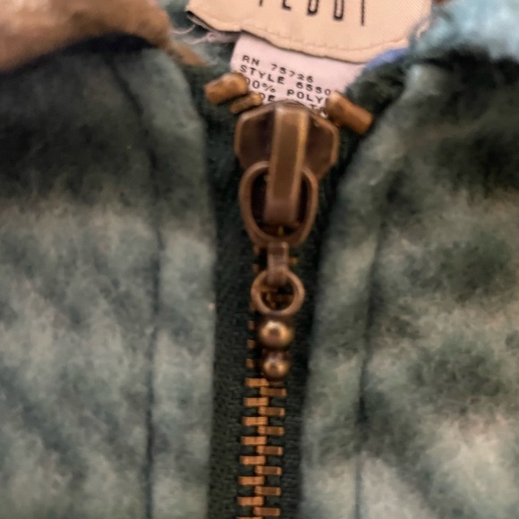 Teddi Patterned Fleece Zip Up size XL - Picture 3 of 4